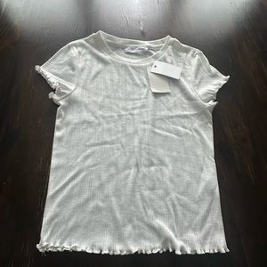 Elodie Girls White Blouse Size M